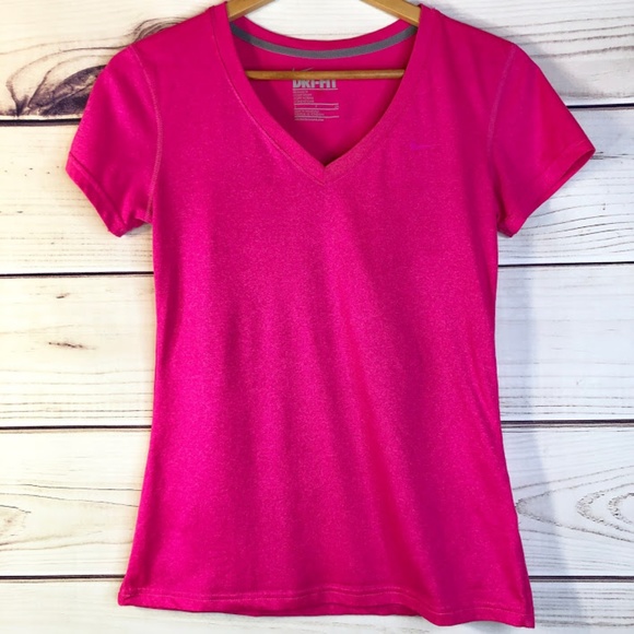Nike Tops - Nike Dri Fit VNeck Short Sleeve Athletic Shirt